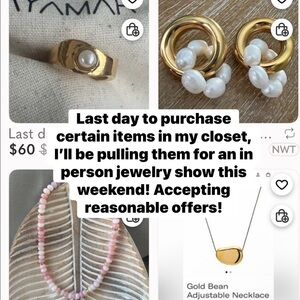 Various jewelry! Make an offer today before it’s gone! 🫶🏼